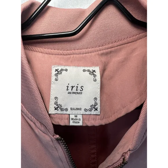 Iris Jacket Full Zip Pink Rose Girls Size Medium - Picture 3 of 13